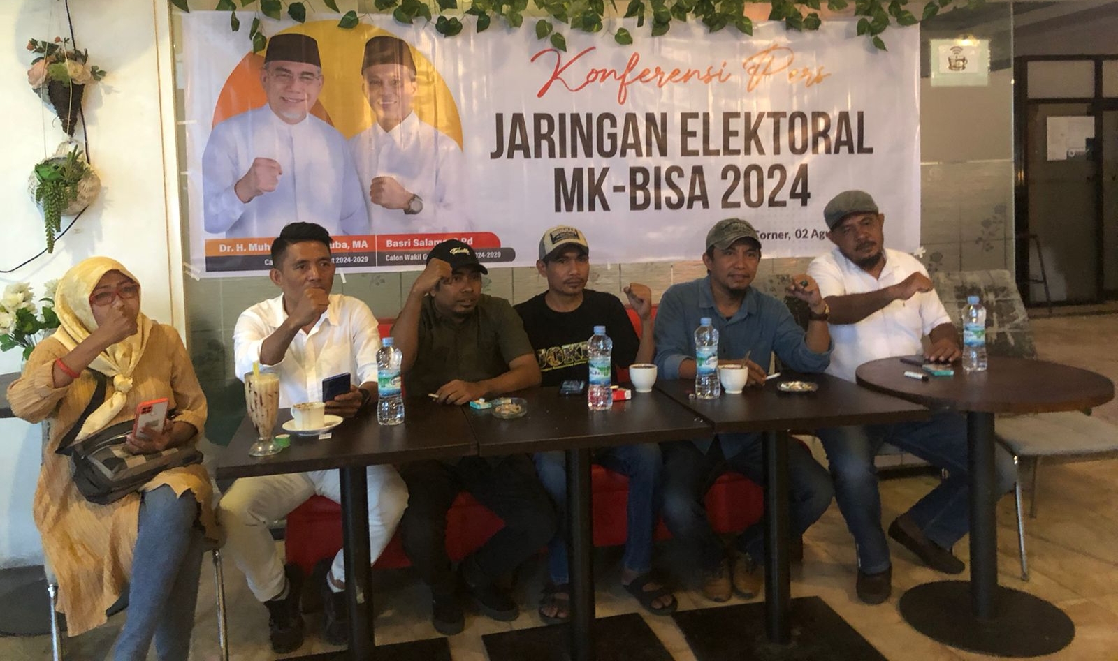 Jaringan Elektoral Waktu Dekat Deklarasi Dukung MK-BISA di Pilgub Malut