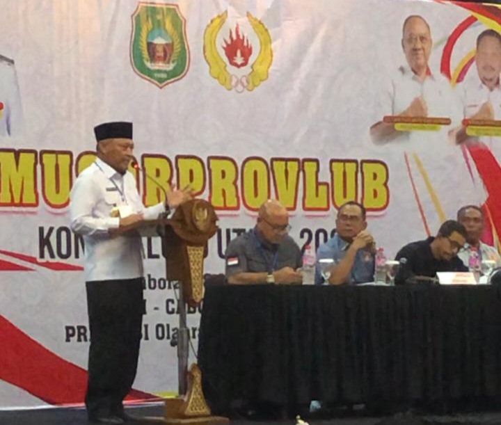 Sarbin Sehe Terpilih Aklamasi Pimpin KONI Maluku Utara