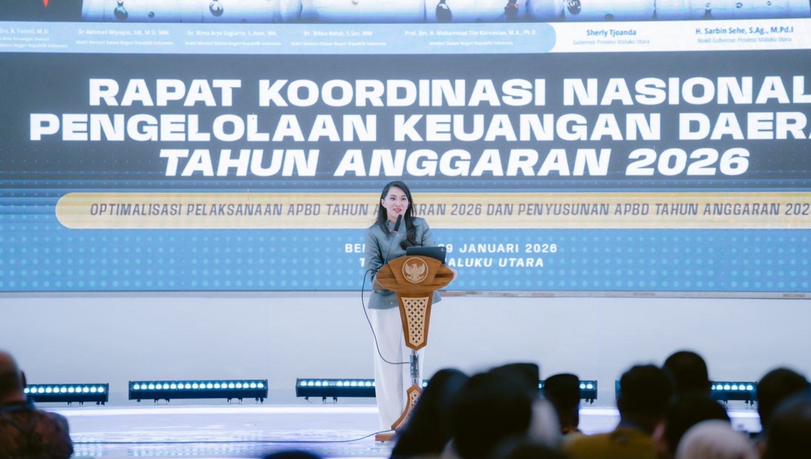 Harapan Gubernur Sherly saat Buka Rakornas Pengelolaan Keuangan Daerah