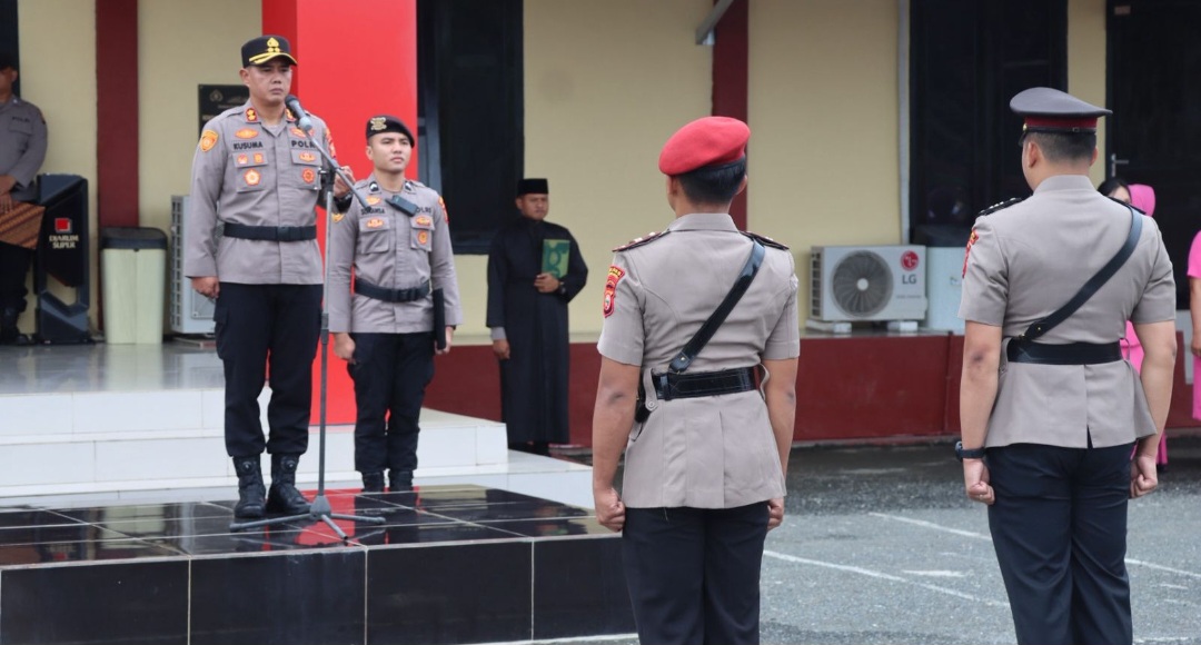 Posisi Kasat Reskrim Berganti, Kapolres Haltim Pimpin Sertijab