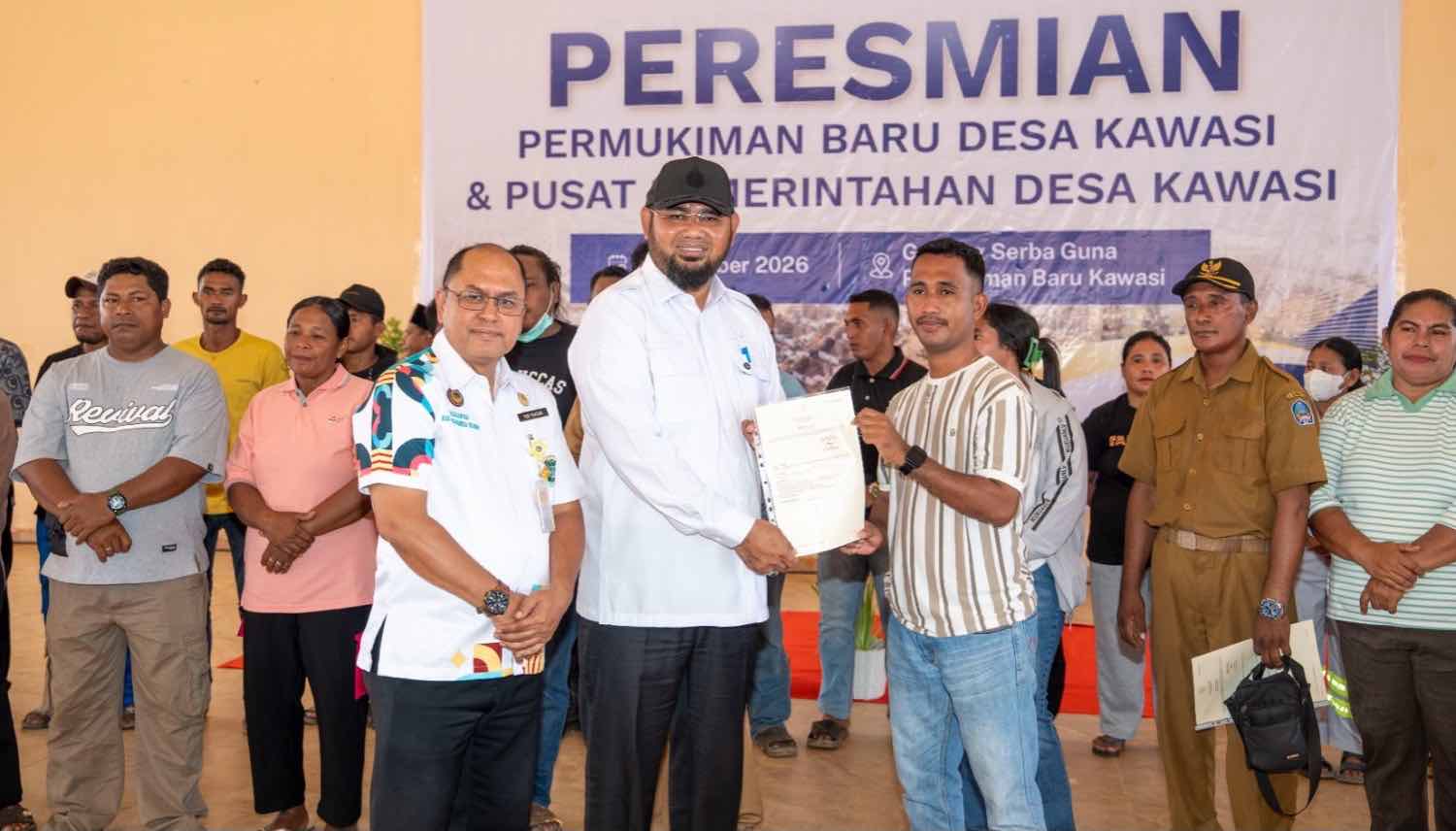 Bassam Resmikan Fasilitas Air Bersih dan Permukiman Baru Kawasi
